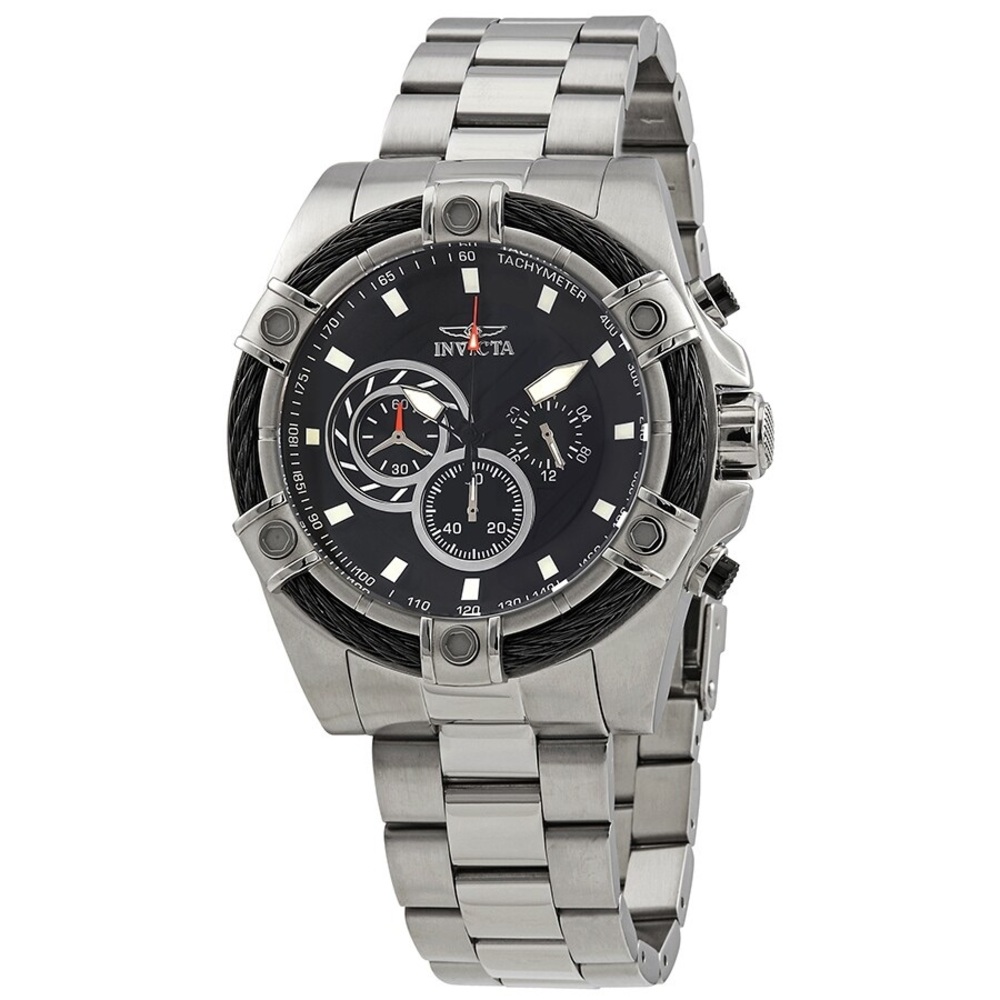INVICTA BOLT BLACK FACE WATCH | CHRONOGRAPH TRITNITE | NEW IN INVICTA PACKAGING!
